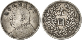 ÜBRIGES AUSLAND. CHINA. - Volksrepublik seit 1911. 
Dollar Jahr 9 = 1920.
Dav. 225, Yeo. 329.6 ss
