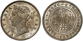 ÜBRIGES AUSLAND. HONG KONG. Victoria, 1837-1901. 
20 Cents 1896.
KM 7 vz - prfr
