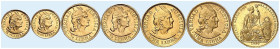 ÜBRIGES AUSLAND. PERU. - Republik seit 1821. 
Lot von 7 Stück: Libra 1916, 1917, 20 Soles 1950, 1/5 Libra 1964, 1968, 1/2 Libra 1966 (2x).
Friedb. 7...