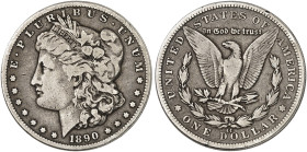 ÜBRIGES AUSLAND. USA. 
1 Dollar 1890 CC, Morgan Type.
KM 110, Yeo. 18 ss