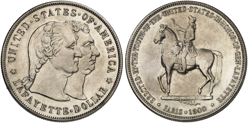 ÜBRIGES AUSLAND. USA. Gedenkmünzen. 
1 Dollar 1900, Lafayette.
KM 118, Yeo. C ...