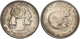 ÜBRIGES AUSLAND. USA. Gedenkmünzen. 
1/2 Dollar 1936, Albany, New York Charter.
KM 173, Yeo. C 5 vz
