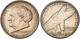 ÜBRIGES AUSLAND. USA. Gedenkmünzen. 
1/2 Dollar 1936, Bridgeport, Connecticut Centennial.
KM 175, Yeo. C 10 vz