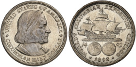 ÜBRIGES AUSLAND. USA. Gedenkmünzen. 
1/2 Dollar 1892, Columbian Exposition.
KM 115, Yeo. C 16 f. St