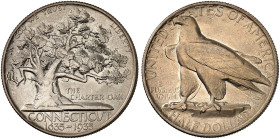 ÜBRIGES AUSLAND. USA. Gedenkmünzen. 
1/2 Dollar 1935, Connecticut Tercentenary.
KM 169, Yeo. C 17 vz - St