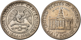 ÜBRIGES AUSLAND. USA. Gedenkmünzen. 
1/2 Dollar 1946, Iowa Centennial.
KM 197, Yeo. C 26 vz