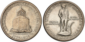 ÜBRIGES AUSLAND. USA. Gedenkmünzen. 
1/2 Dollar 1925, Lexington-Concord Sesquicentennial.
KM 156, Yeo. C 27 vz