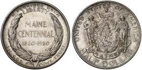 ÜBRIGES AUSLAND. USA. Gedenkmünzen. 
1/2 Dollar 1920, Maine Centennial.
KM 146, Yeo. C 31 min. Rdf., vz