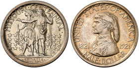 ÜBRIGES AUSLAND. USA. Gedenkmünzen. 
1/2 Dollar 1921, Missouri Centennial.
KM 149.1, Yeo. C 34 vz