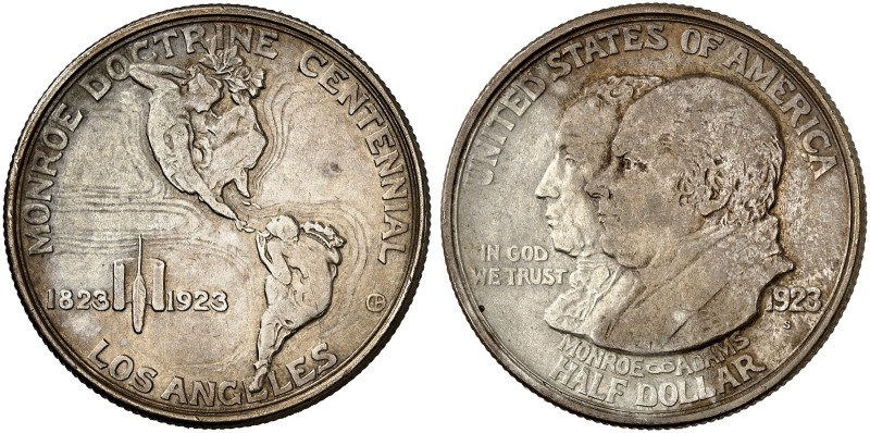 ÜBRIGES AUSLAND. USA. Gedenkmünzen. 
1/2 Dollar 1923 S, Monroe Doctrine Centenn...