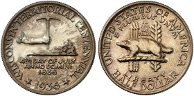 ÜBRIGES AUSLAND. USA. Gedenkmünzen. 
1/2 Dollar 1936, Wisconsin Territorial Centennial.
KM 188, Yeo. C 54 vz