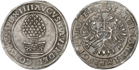 AUGSBURG. - Stadt. 
Guldentaler zu 60 Kreuzer 1564, mit Titel Ferdinand I.
Dav. 2, Forster 64 schöne Patina, ss