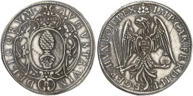 AUGSBURG. - Stadt. 
2/3 Taler 1627, mit Titel Ferdinand II.
Dav. 235, Forster 204 R ! kl. Kr., ss+