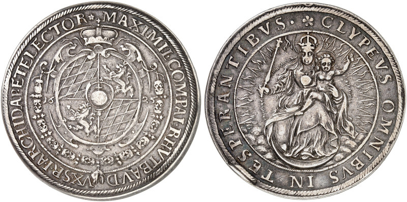 BAYERN. Maximilian I., 1598-1651. 
Doppeltaler 1625.
Dav. 6068, Witt. 885, Hah...