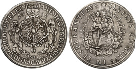 BAYERN. Maximilian I., 1598-1651. 
Taler 1628.
Dav. 6075, Witt. 898, Hahn 111 gestopftes Loch, ZE, ss