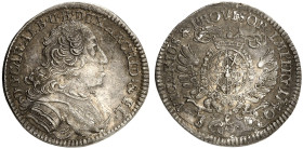 BAYERN. Karl Albert, 1726-1745. 
3 Kreuzer 1740, auf das Vikariat.
Witt. 1962, Hahn 262 vz