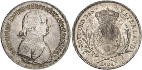 BAYERN. Maximilian IV. (I.) Joseph, 1799-1825. 
Konventionstaler 1804.
Thun 38, Dav. 546, AKS 9 kl. Sfr., l. justiert, f. vz