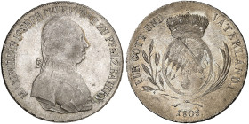 BAYERN. Maximilian IV. (I.) Joseph, 1799-1825. 
1/2 Konventionstaler 1805.
AKS 11, Hahn 426 l. justiert, vz - St