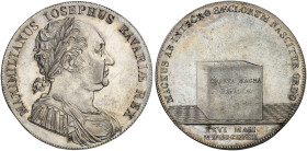 BAYERN. Maximilian IV. (I.) Joseph, 1799-1825. 
Konventionstaler 1818, "NEUE VERFASSUNG".
Thun 45, AKS 59, J. 15 vz - St