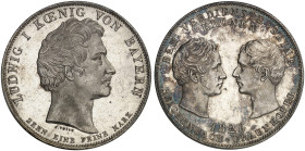 BAYERN. Ludwig I., 1825-1848. 
Geschichtstaler 1826, "REICHENBACH-FRAUNHOFER".
Thun 51, AKS 114, J. 32 PCGS MS 63, St