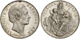 BAYERN. Ludwig II., 1864-1886. 
Vereinstaler 1869.
Thun 105, AKS 176, J. 107 vz - St