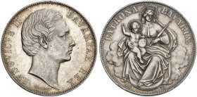 BAYERN. Ludwig II., 1864-1886. 
Vereinstaler 1871.
Thun 105, AKS 176, J. 107 schöne Patina, vz+