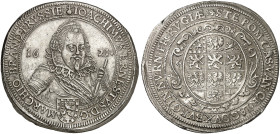 BRANDENBURG - ANSBACH. Joachim Ernst, 1603-1625. 
Taler 1621, Fürth.
Dav. 6228, Slg. Wilm. 823, Slg. Erl. - vz