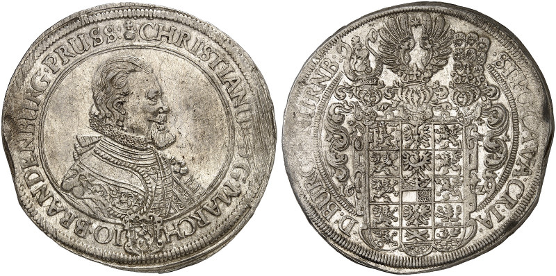 BRANDENBURG - BAYREUTH. Christian, 1603-1655. 
Taler 1629 (aus 1628), Nürnberg....