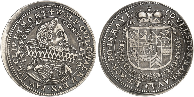 - NEUBURG. Wolfgang Wilhelm, 1614-1653. 
1/2 Taler 1623, Gundelfingen.
Noss 31...