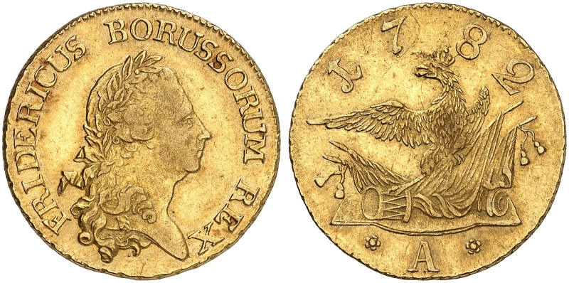 PREUSSEN - BRANDENBURG. Friedrich II., "der Große", 1740-1786. 
Friedrichs d'or...