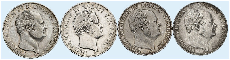 PREUSSEN - BRANDENBURG. Friedrich Wilhelm III., 1797-1840. 
Lot von 4 Stück: Au...