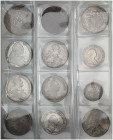 Lot von 12 Stück: Diverse Silbermünzen des 17. u. 18. Jhdts., u. a. Taler (10x) Bayern 1628 - Würzburg 1765.
teilweise Fassungsspuren, f. ss, ss