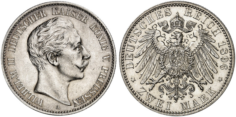 PREUSSEN. Wilhelm II., 1888-1918. J. 102, EPA 2/39 
2 Mark 1896.
vz - St