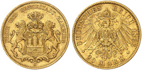 HAMBURG. J. 212, EPA 20/15 
20 Mark 1895.
ss