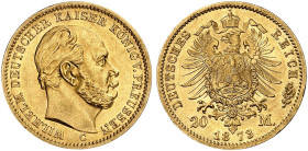 PREUSSEN. Wilhelm I., 1861-1888. J. 243 C, EPA 20/29 
Ein zweites Exemplar.
f. St
