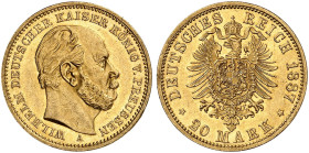 PREUSSEN. Wilhelm I., 1861-1888. J. 246 A, EPA 20/30 
Ein drittes Exemplar.
vz - St