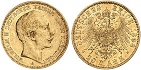 PREUSSEN. Wilhelm II., 1888-1918. J. 252, EPA 20/35 
20 Mark 1898.
ss