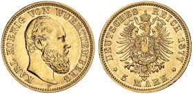 WÜRTTEMBERG. Karl, 1864-1891. J. 291, EPA 5/86 
Ein viertes Exemplar.
vz