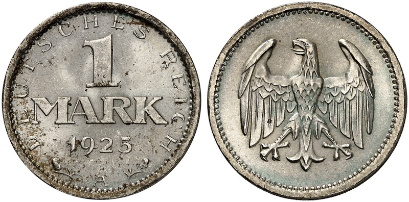 KURS - UND GEDENKMÜNZEN. J. 311, EPA 7 
1 Mark 1925 A.
winz. Kr., St