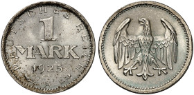 KURS - UND GEDENKMÜNZEN. J. 311, EPA 7 
1 Mark 1925 A.
winz. Kr., St