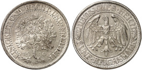 KURS - UND GEDENKMÜNZEN. J. 331, EPA 5/64 
5 RM 1930 F, Eichbaum.
RR ! f. St