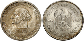 KURS - UND GEDENKMÜNZEN. J. 348, EPA 3/59 
Ein zweites Exemplar.
schöne Patina, vz - St