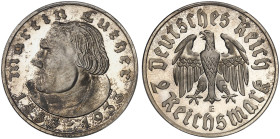 J. 352, EPA 2/76 
2 RM 1933 E, Luther.
PCGS PR 64 D CAM, PP