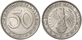 J. 365, EPA 52 
50 Reichspfennig 1938 E.
f. St