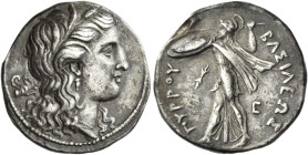 Syracuse. 
Octobol circa 278-276, AR 5.60 g. Wreathed head of Persephone r.; in l. field, forepart of Pegasus r. Rev. BAΣIΛEΩΣ – ΠYPPOY Athena Alkide...