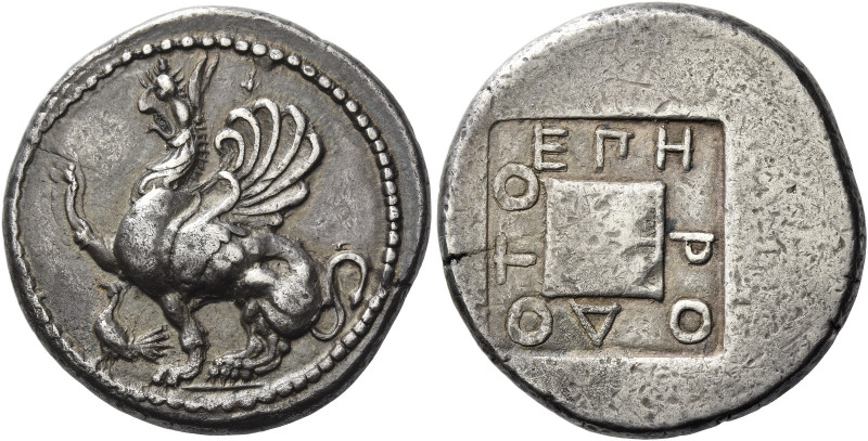 Thrace, Abdera. 

Tetradrachm, magistrate Herodoto(s) circa 450-425, AR 14.92 ...