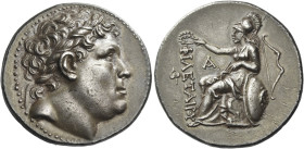 Kingdom of Pergamum. Attalus I, 241 – 197. 
Tetradrachm 241-197, AR 17.09 g. Laureate head of Philetarus r. Rev. ΦΙΛΕΤΑΙΡΟΥ Helmeted Athena seated l....