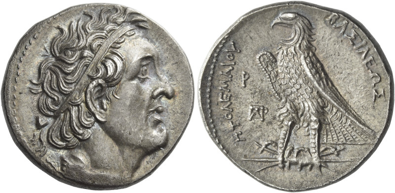 Ptolemy I Soter as king, 305–285. 
Tetradrachm, Alexandria circa 294-285, AR 14...