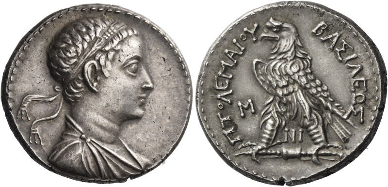 Ptolemy V Epiphanes, 205 – 180.
Tetradrachm, uncertain mint in Phoenicia circa ...