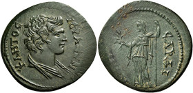 Lydia, Sardis. 
Pseudo-autonomous issue. Bronze circa 80-100 AD, Æ 8.80 g. Draped youthful bust of the personification of the Senate r. Rev. Demeter ...